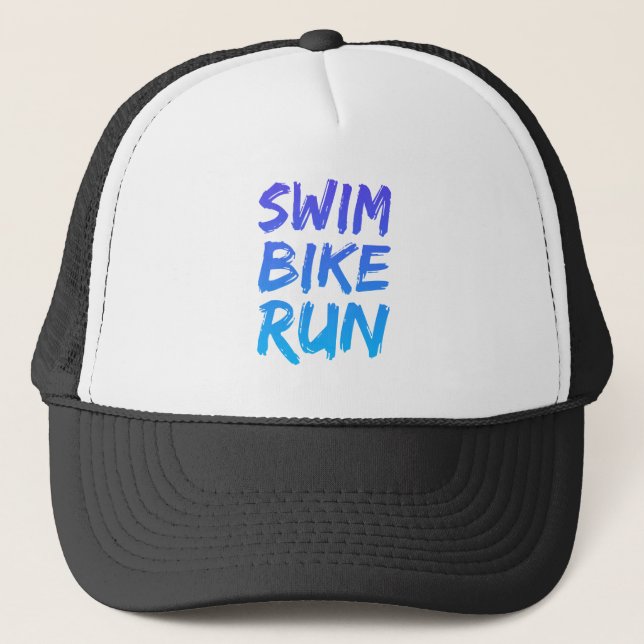 Casquette Superbe design pour le triathlon (Devant)