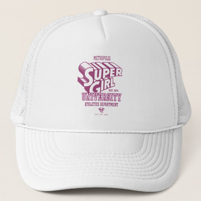 Casquette Supergirl Metropolis University Athletics Départem (Devant)