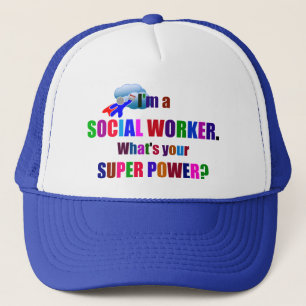 Casquette Superhero travailleur social avec calendrier