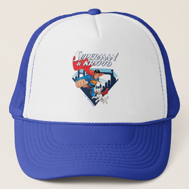 Casquette Superman & Krypto Soar (Devant)