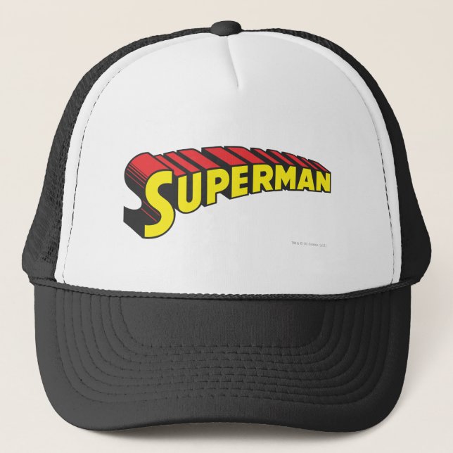 Casquette Superman | Logo de lettres rouges jaunes (Devant)