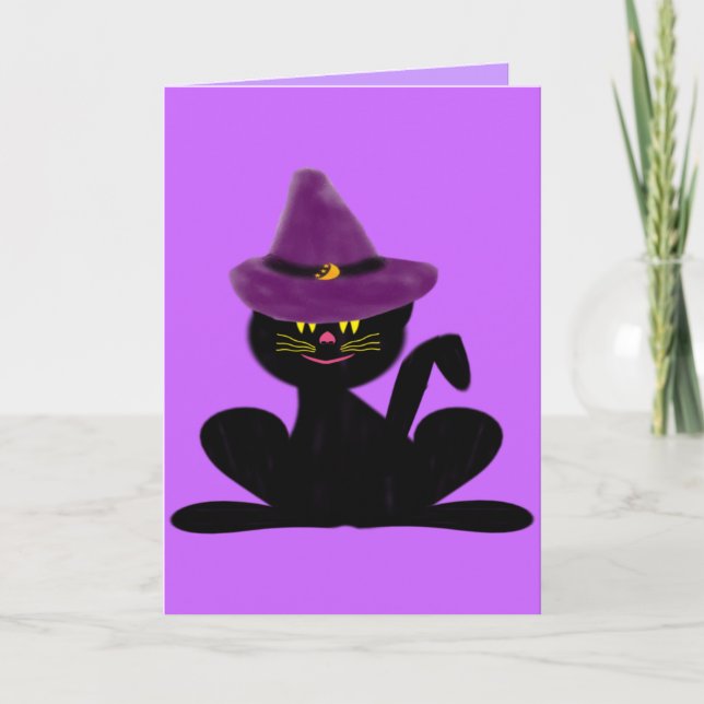 Casquette sur une carte de voeux d'anniversaire de (Devant)