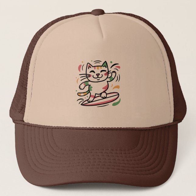 Casquette Surf de chat (Devant)