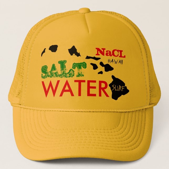 Casquette Surf D'EAU DE SEL NaCL HAWAII (Devant)