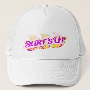 Casquette Surf Up filles plage violet jaune blanc sports