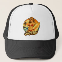 Surf's Up Bikini Pin-Up | Graphisme de la boutique