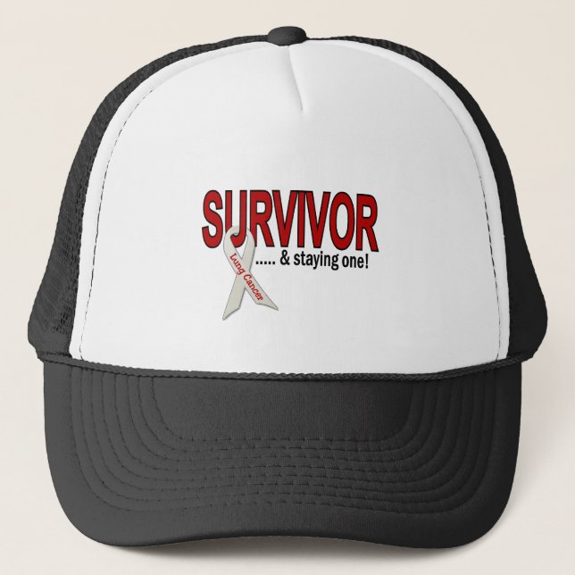 Casquette Survivant de cancer de poumon (Devant)