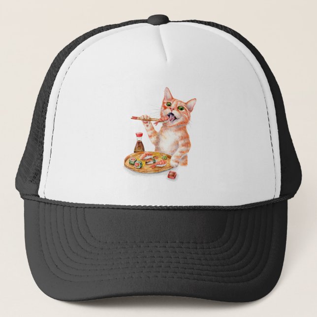 Casquette Sushi Cat (Devant)