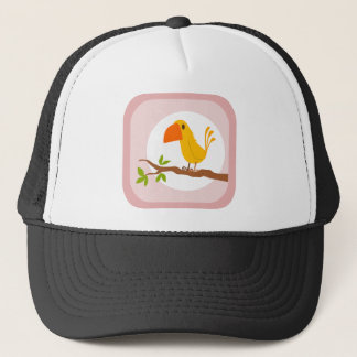 Casquette sweet yellow bird, doux oiseau jaune