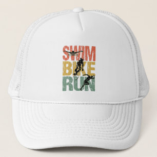 Casquette Swim Bike Run - Vintage Triathlon
