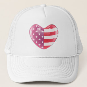 Casquette Symbole américain original drapeau américain en fo