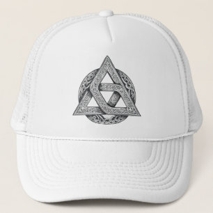 Casquette symbole celtique, nœud de la trinité
