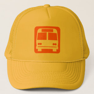 Casquette Symbole d'autobus - orange