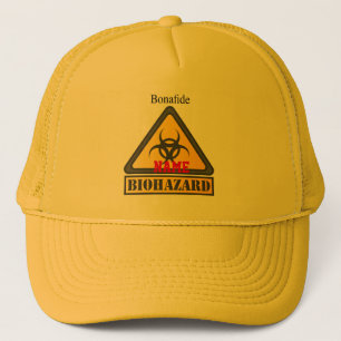 Casquette Symbole d'avertissement de risque biologique Thund