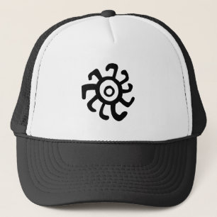 Casquette symbole de géoglyphe idol de soleil antique petrog