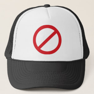 Casquette Symbole de l'interdiction Sign/No