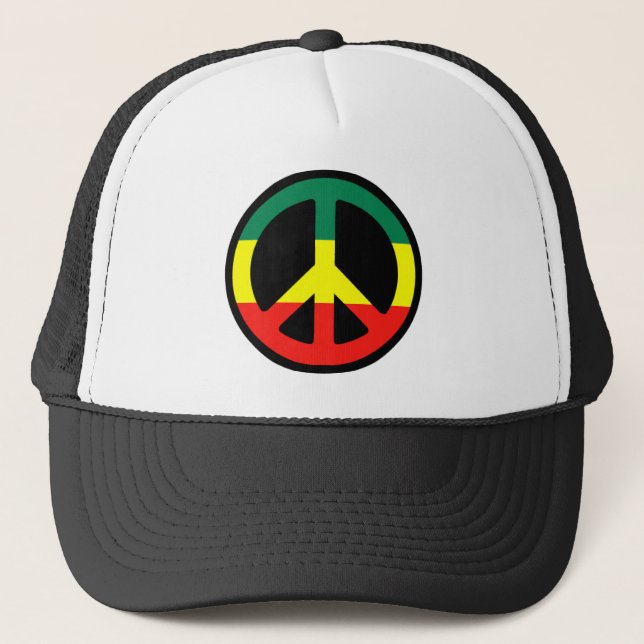 Casquette Symbole de Rasta Peace (Devant)