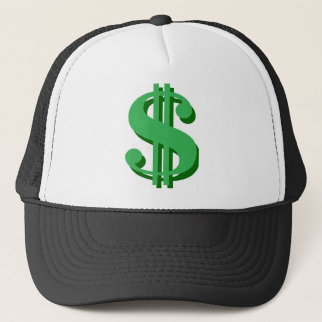 Casquette symbole dollar de $ (Devant)