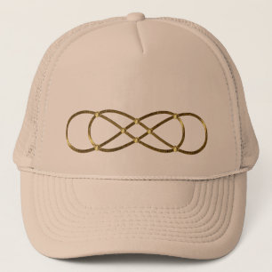 Casquette Symbole double Infinité - Or antique
