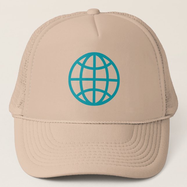 Casquette Symbole du monde - Sky Blue (Devant)