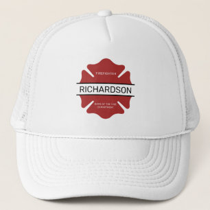 Casquette Symbole logo rouge du pompier personnalisé