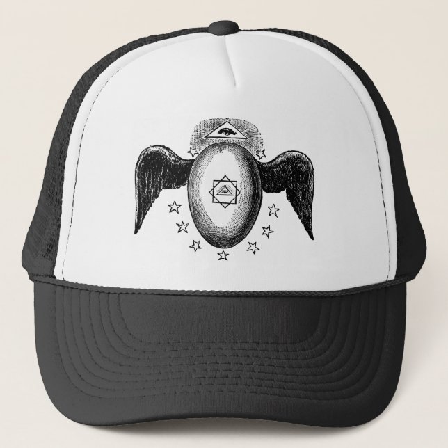 Casquette Symbole maçonnique des yeux Kneph (Devant)