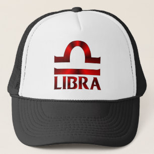 Casquette Symbole rouge d'horoscope de Balance