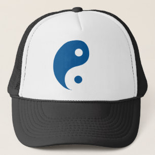 Casquette Symbole taoïste du Yin Yang bleu