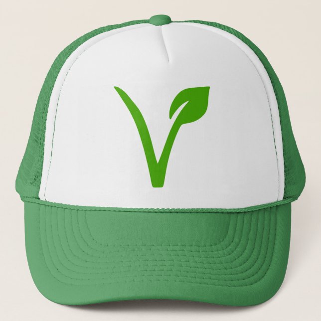 Casquette symbole végétarien, végétariens, végétarien, (Devant)