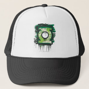 Casquette Symbole vert de graffiti de lanterne
