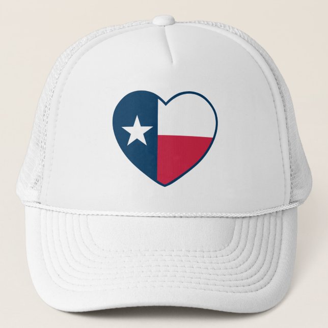 Casquette Symboles du Texas, Texas Drapeau, Coeur (Devant)