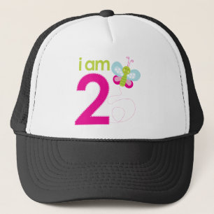 Casquette T-shirt d'anniversaire de papillon