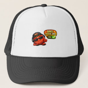 Casquette T-shirt « Funny Bro Mode On »   Personnage animé m