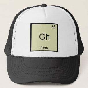 Casquette T-Shirt Gh - Symbole d'élément de chimie drôle got