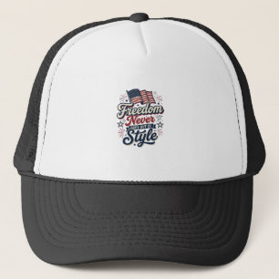 Casquette T-shirt patriotique Freedom Never Goes Out Of Styl