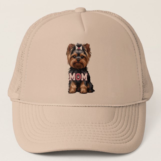 Casquette T-Shirt Yorkie Mom (Devant)