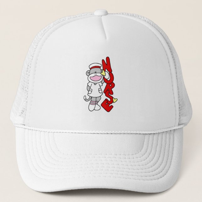 Casquette T-shirts et cadeaux de l'infirmière singe de choc (Devant)