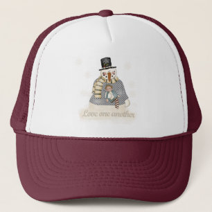 Casquette T-shirts et cadeaux Love One Another Snowman