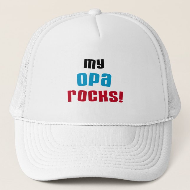 Casquette T-shirts et cadeaux My Opa Rocks (Devant)