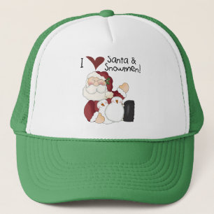 Casquette T-shirts et cadeaux père Noël et Snowmen