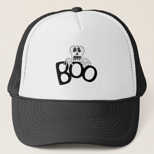 Casquette T-shirts et cadeaux Skeleton Boo (Devant)