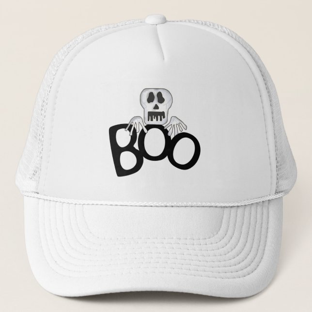 Casquette T-shirts et cadeaux Skeleton Boo (Devant)