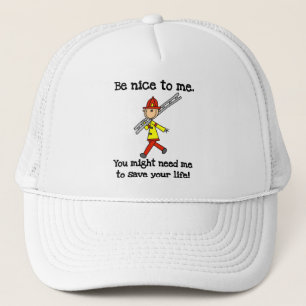 Casquette T-shirts et Cadeaux Sois Gentil avec les Pompiers