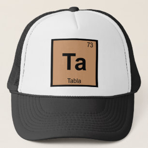 Casquette Ta - Tabla Musique Chimie Symbole du tableau pério