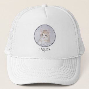 Casquette Tabby Orange Kitten Peinture - Art Chat original