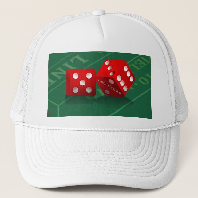 Casquette Table de craps avec dés Las Vegas (Devant)