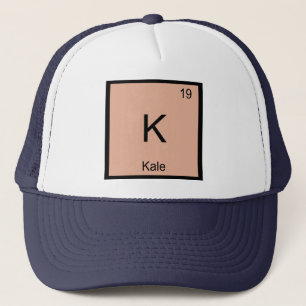 Casquette Tableau périodique d'élément nommé de chimie de