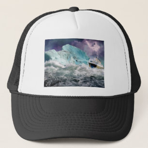 Casquette Tableau Titanic et Iceberg RMS