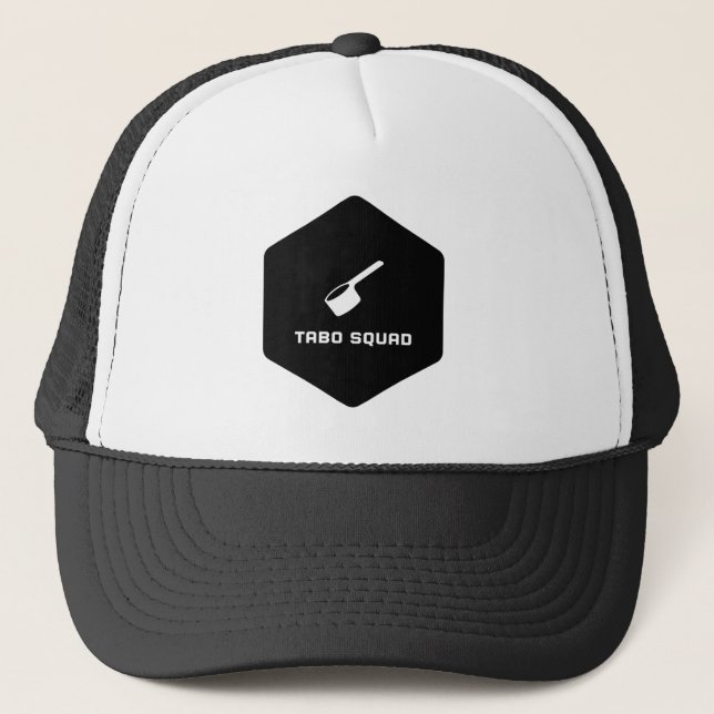 Casquette Tabo Squad Trucker Chapeau (noir et blanc) (Devant)