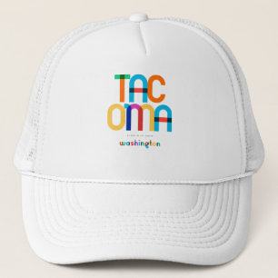 Casquette Tacoma Washington Mid Century, Pop Art,